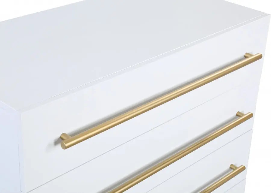 Meridian Furniture - Marisol Chest In White - 844White-Ch - ATL FURNITURE