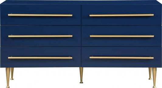 Meridian Furniture - Marisol Dresser In Navy - 844Navy-D - ATL FURNITURE