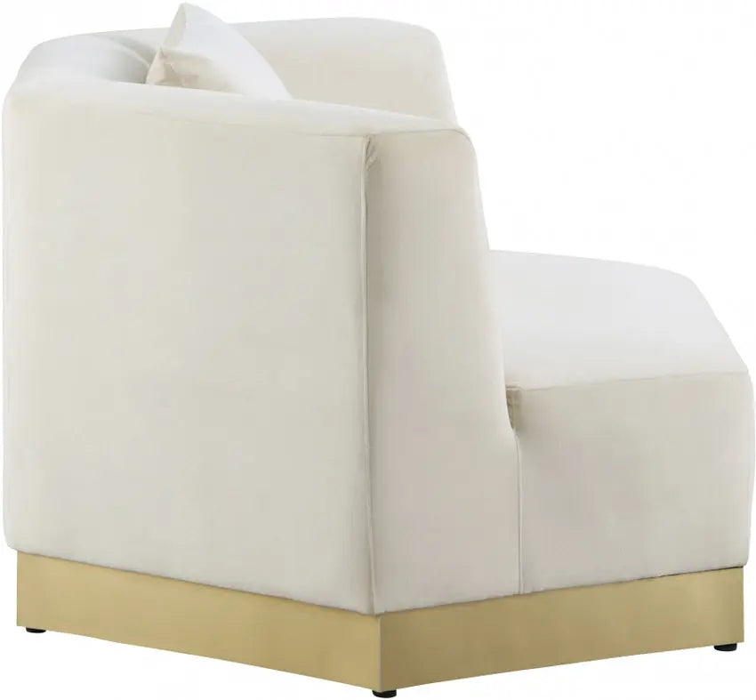 Meridian Furniture - Marquis Velvet Chair In Cream - 600Cream-C - ATL FURNITURE