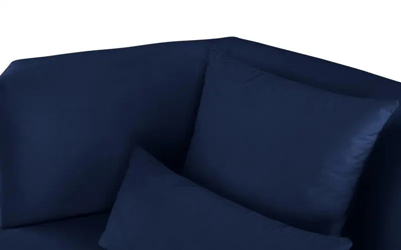 Meridian Furniture - Marquis Velvet Sofa In Navy - 600Navy-S - ATL FURNITURE