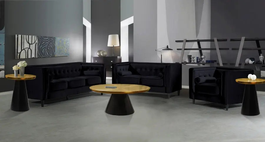 Meridian Furniture - Martini 3 Piece Occasional Table Set In Matte Black - 240-3Set - ATL FURNITURE