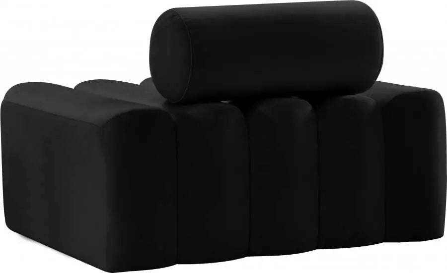 Meridian Furniture - Melody Velvet Chair In Black - 647Black-C - ATL FURNITURE