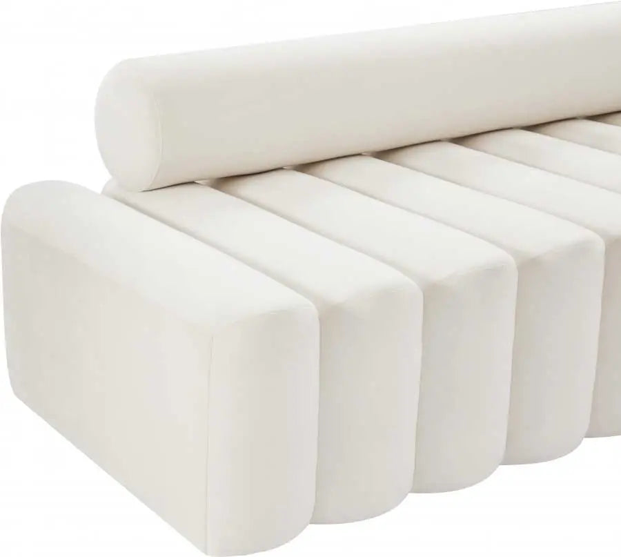 Meridian Furniture - Melody Velvet Chair In Cream - 647Cream-C - ATL FURNITURE