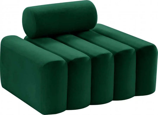 Meridian Furniture - Melody Velvet Chair In Green - 647Green-C - ATL FURNITURE