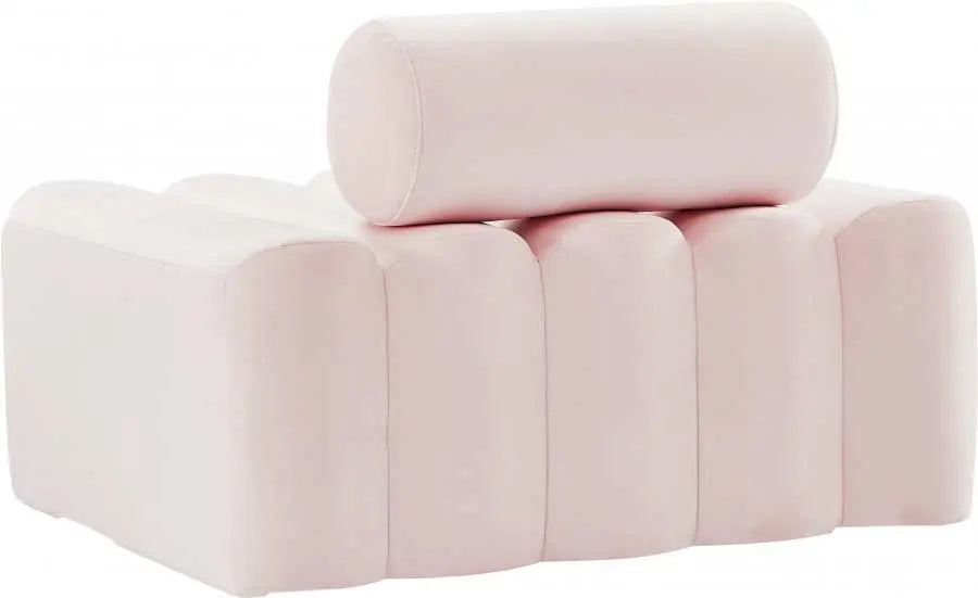 Meridian Furniture - Melody Velvet Chair In Pink - 647Pink-C - ATL FURNITURE