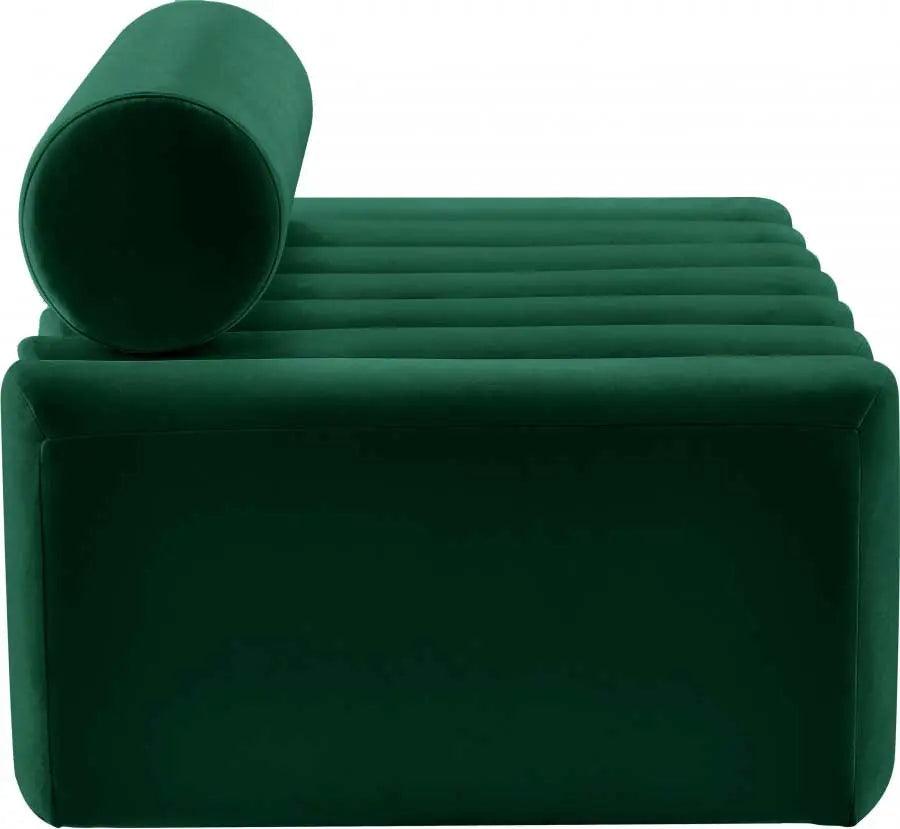 Meridian Furniture - Melody Velvet Loveseat In Green - 647Green-L - ATL FURNITURE