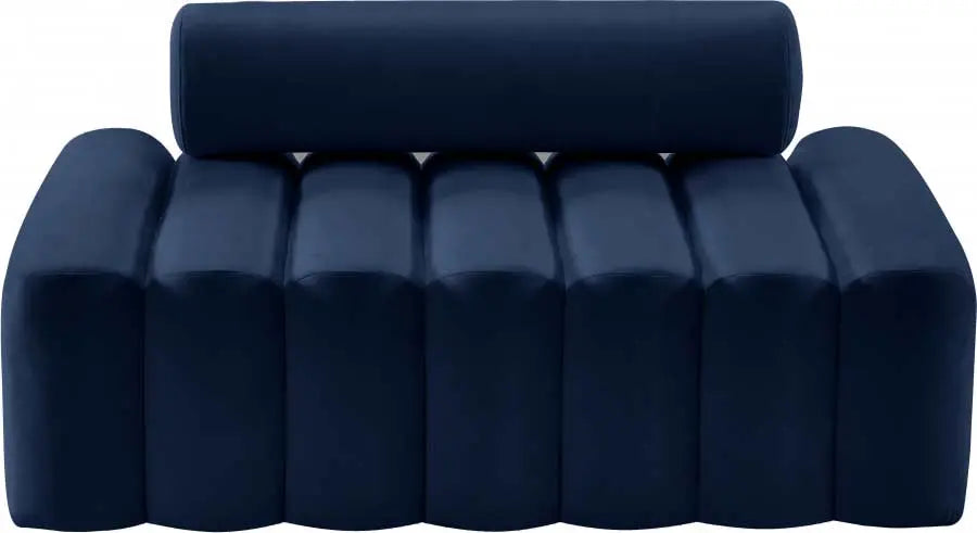 Meridian Furniture - Melody Velvet Loveseat In Navy - 647Navy-L - ATL FURNITURE