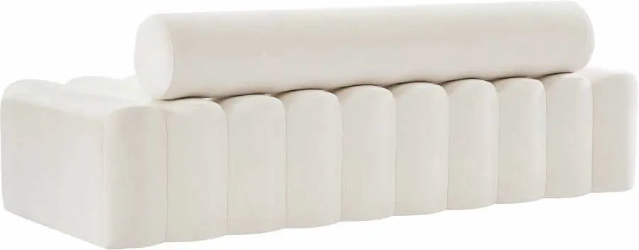 Meridian Furniture - Melody Velvet Sofa In Cream - 647Cream-S - ATL FURNITURE