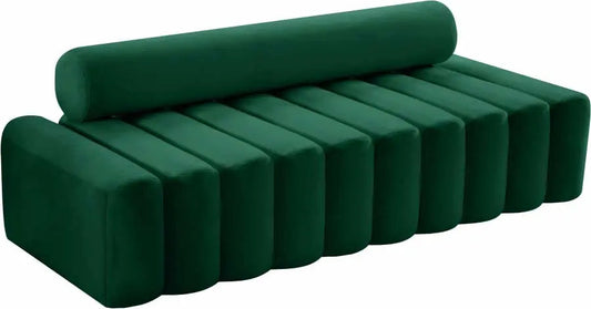 Meridian Furniture - Melody Velvet Sofa In Green - 647Green-S - ATL FURNITURE