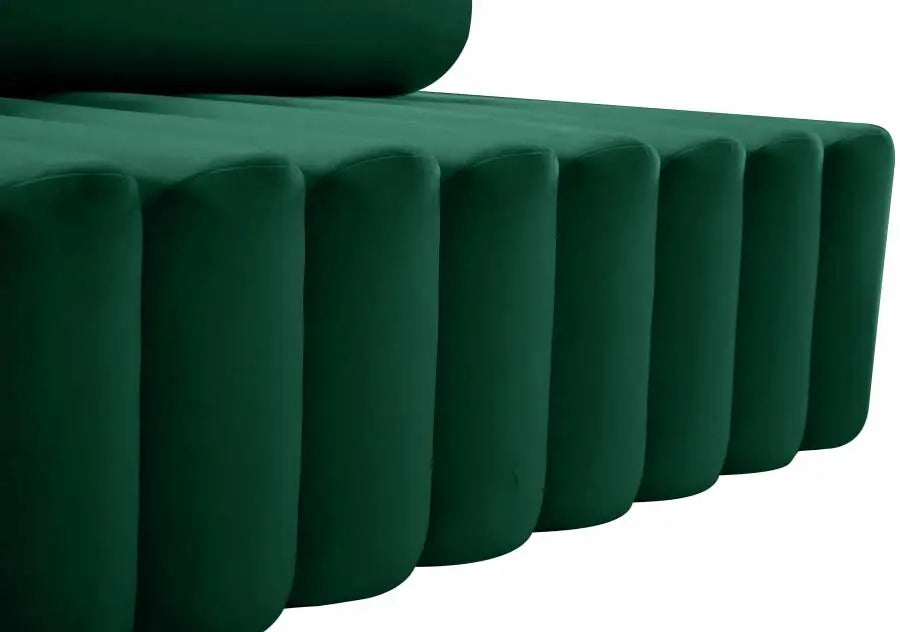 Meridian Furniture - Melody Velvet Sofa In Green - 647Green-S - ATL FURNITURE