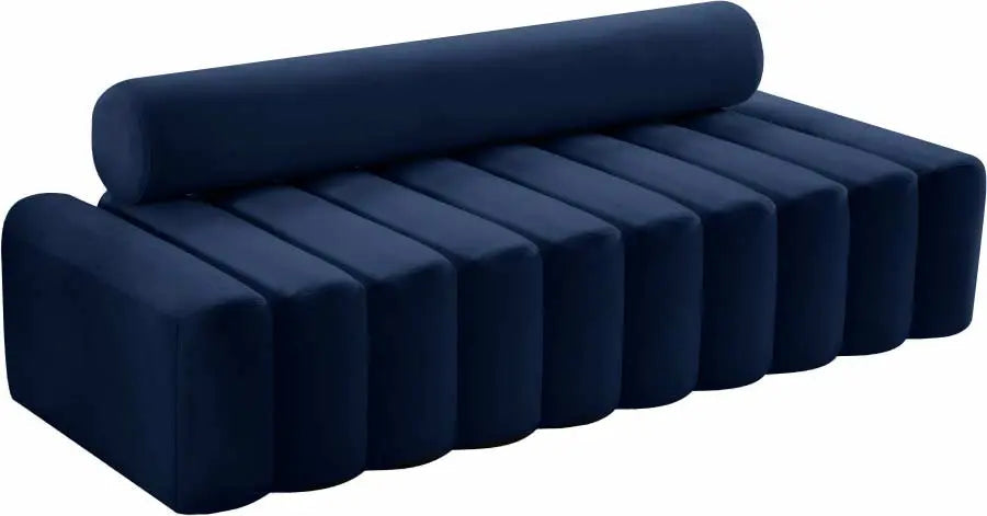 Meridian Furniture - Melody Velvet Sofa In Navy - 647Navy-S - ATL FURNITURE