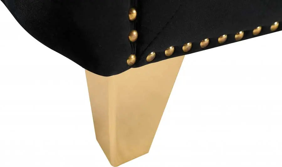 Meridian Furniture - Michelle 3 Piece Living Room Set In Black - 652Black-S-3Set - ATL FURNITURE