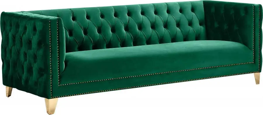 Meridian Furniture - Michelle 3 Piece Living Room Set In Green - 652Green-S-3Set - ATL FURNITURE