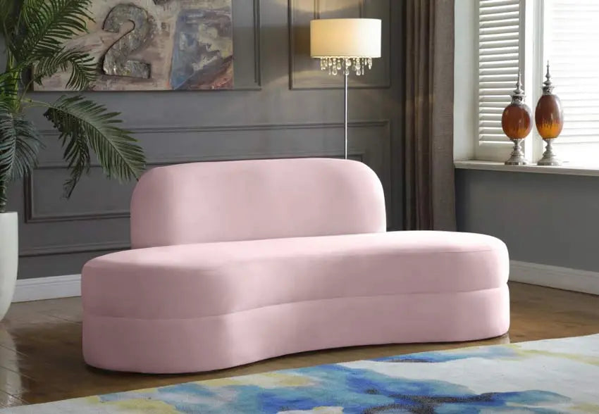 Meridian Furniture - Mitzy 3 Piece Living Room Set In Pink - 606Pink-S3Set - ATL FURNITURE