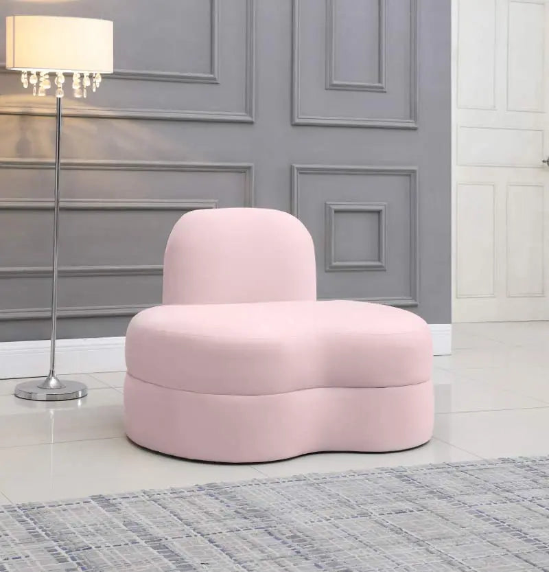 Meridian Furniture - Mitzy 3 Piece Living Room Set In Pink - 606Pink-S3Set - ATL FURNITURE