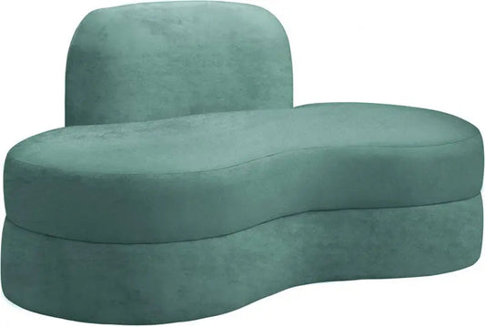 Meridian Furniture - Mitzy Velvet Loveseat In Mint - 606Mint-L - ATL FURNITURE