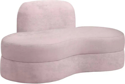 Meridian Furniture - Mitzy Velvet Loveseat In Pink - 606Pink-L - ATL FURNITURE