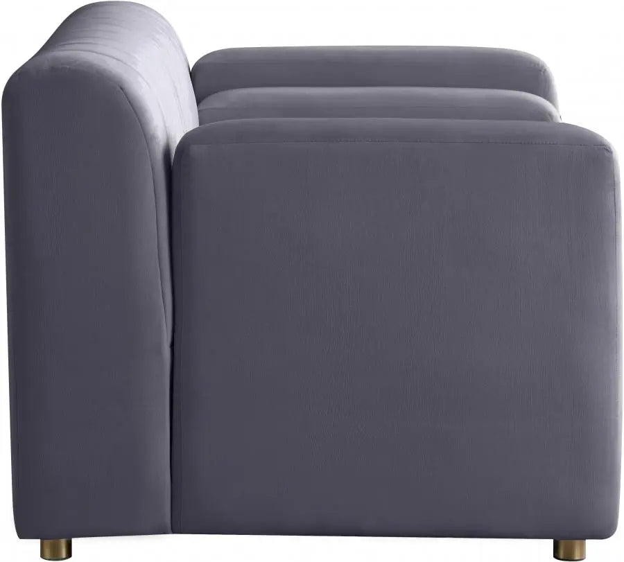 Meridian Furniture - Naya 3 Piece Living Room Set In Grey - 637Grey-S-3Set - ATL FURNITURE