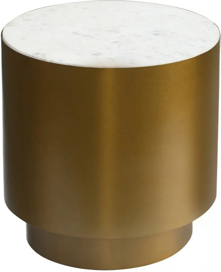 Meridian Furniture - Presley End Table In Gold - 209-E - ATL FURNITURE