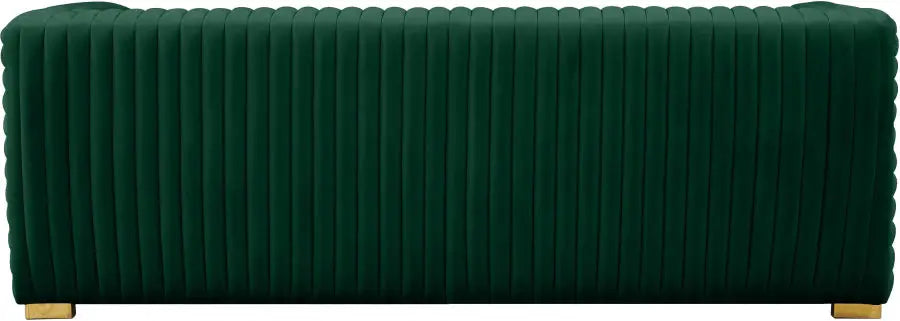 Meridian Furniture - Ravish Velvet Sofa In Green - 640Green-S - ATL FURNITURE