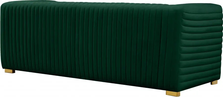 Meridian Furniture - Ravish Velvet Sofa In Green - 640Green-S - ATL FURNITURE