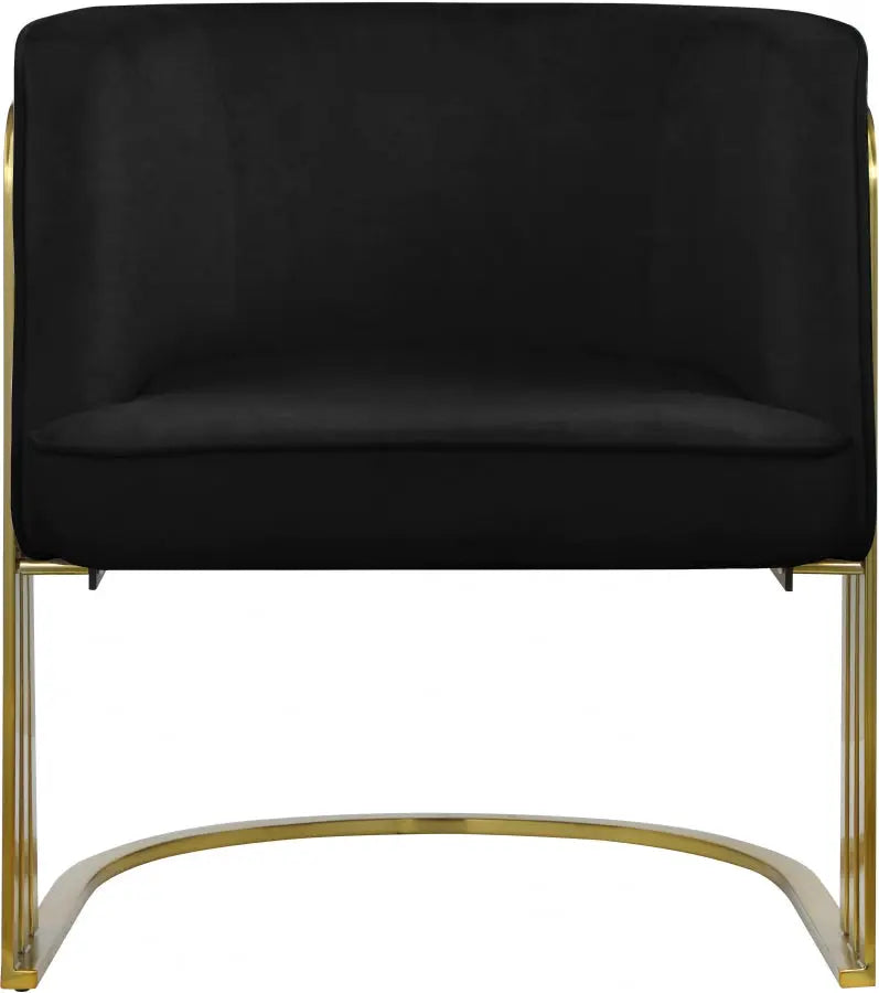 Meridian Furniture - Rays Accent Chair In Black - 533Black - ATL FURNITURE