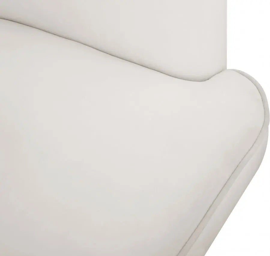 Meridian Furniture - Rays Accent Chair In Cream - 533Cream - ATL FURNITURE