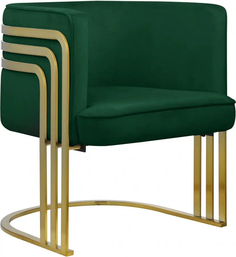 Meridian Furniture - Rays Accent Chair In Green - 533Green - ATL FURNITURE