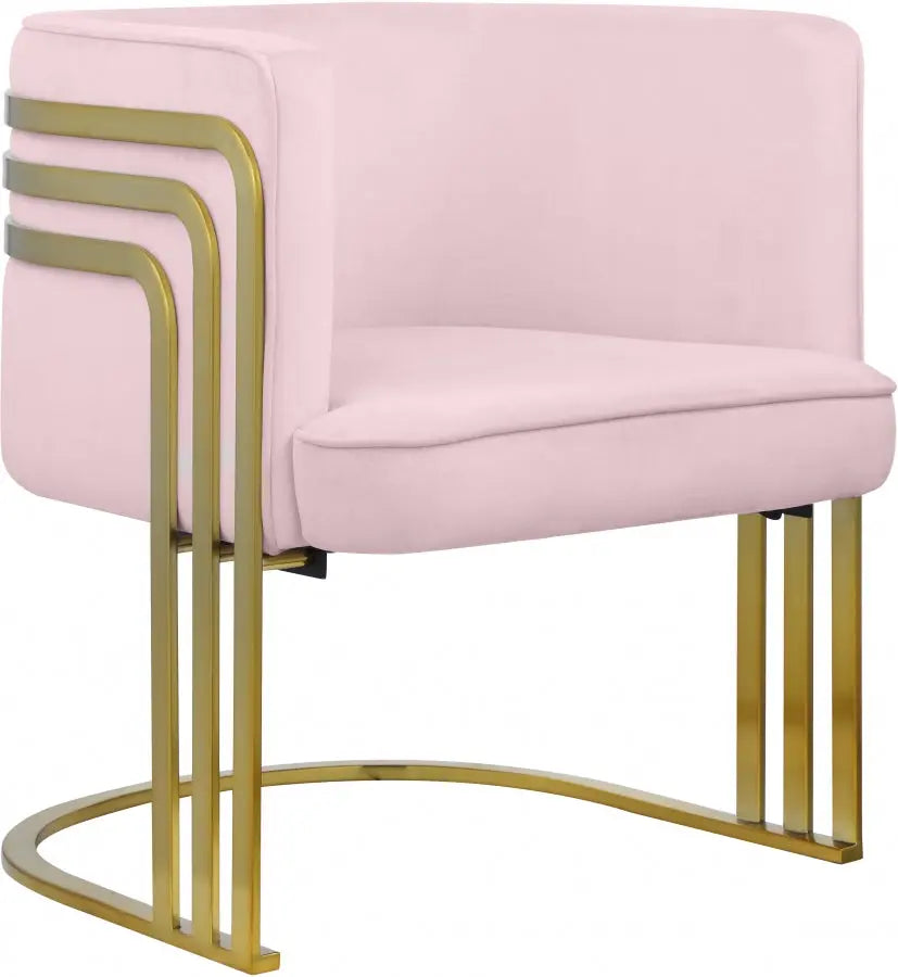 Meridian Furniture - Rays Accent Chair In Pink - 533Pink - ATL FURNITURE