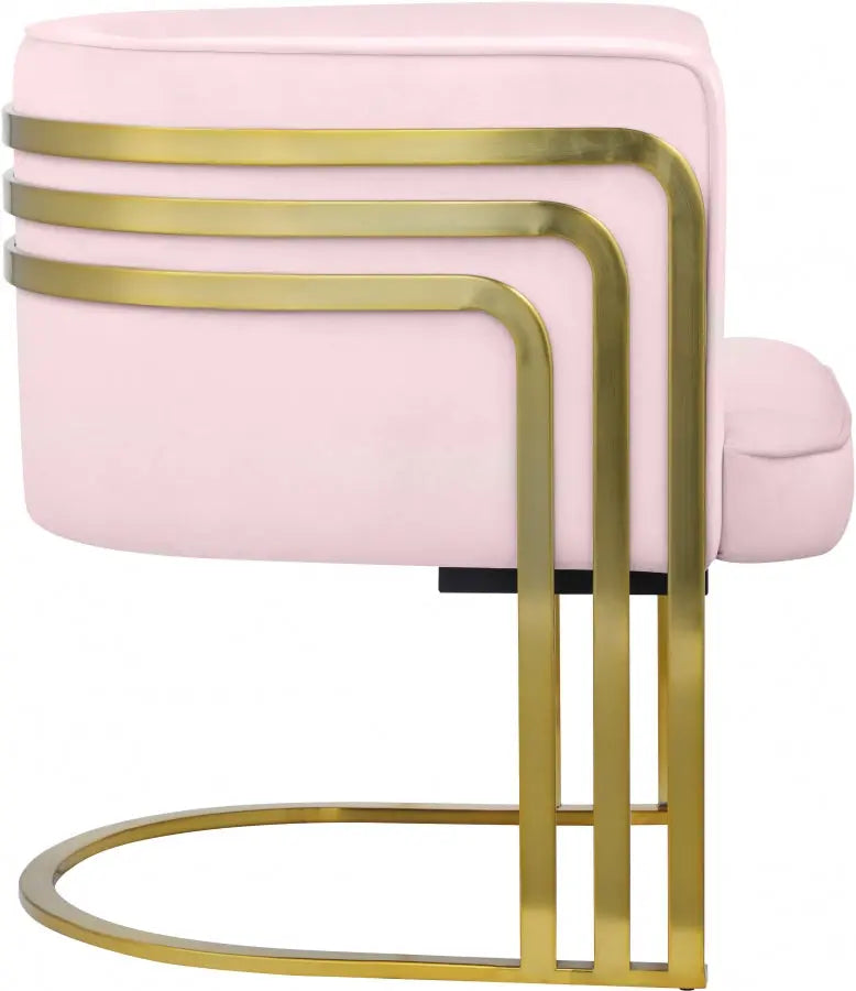 Meridian Furniture - Rays Accent Chair In Pink - 533Pink - ATL FURNITURE