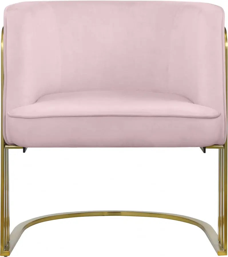 Meridian Furniture - Rays Accent Chair In Pink - 533Pink - ATL FURNITURE