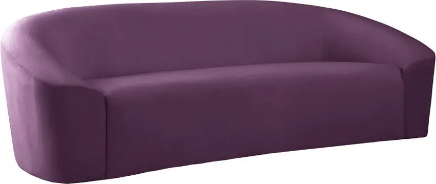 Meridian Furniture - Riley 3 Piece Living Room Set In Purple - 610Purple-S-3Set - ATL FURNITURE