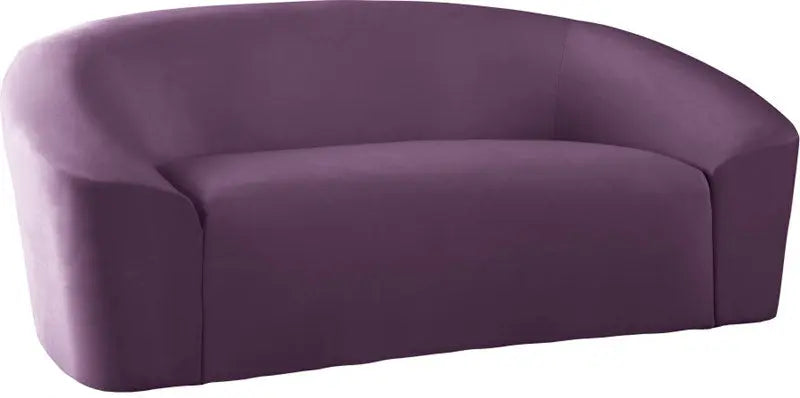 Meridian Furniture - Riley 3 Piece Living Room Set In Purple - 610Purple-S-3Set - ATL FURNITURE