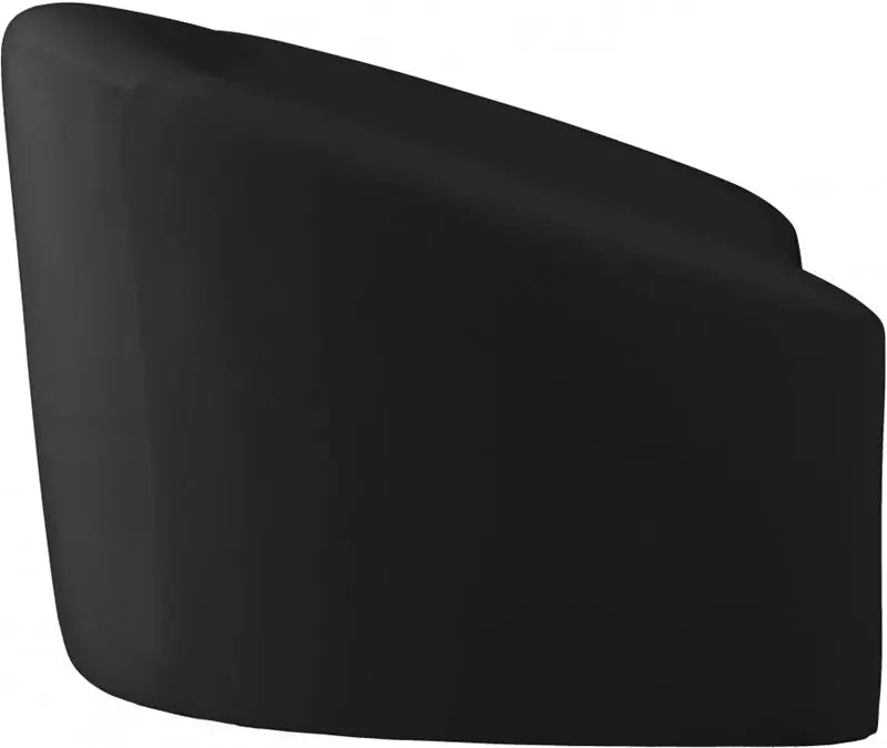 Meridian Furniture - Riley Velvet Chair In Black - 610Black-C - ATL FURNITURE