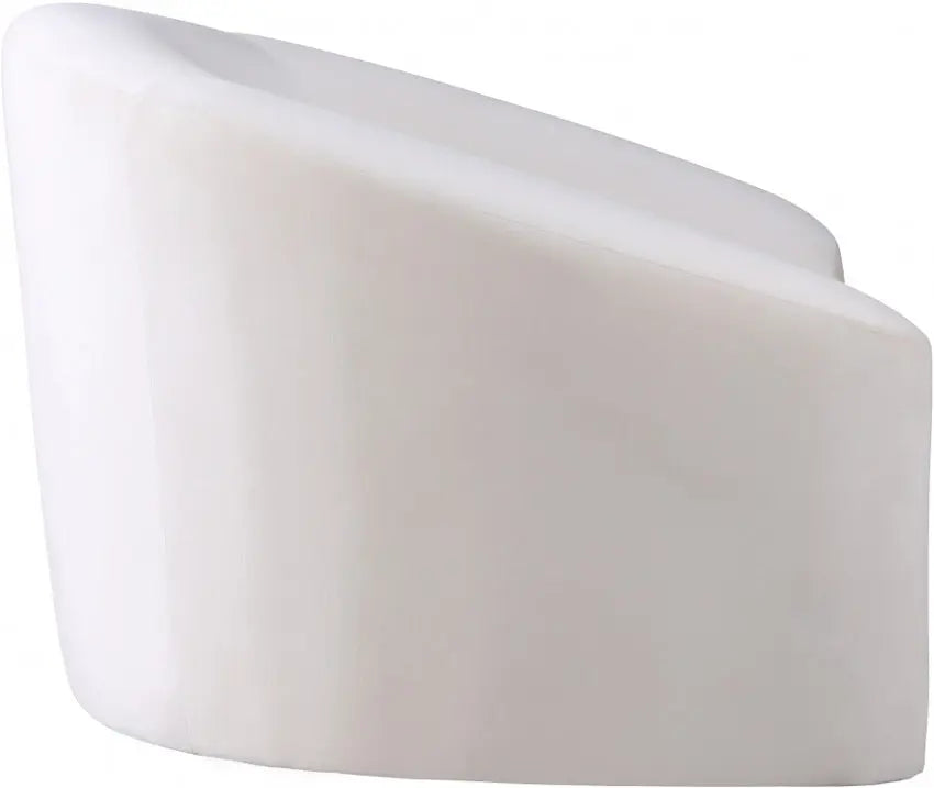 Meridian Furniture - Riley Velvet Chair In Cream - 610Cream-C - ATL FURNITURE