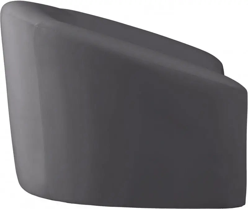 Meridian Furniture - Riley Velvet Chair In Grey - 610Grey-C - ATL FURNITURE