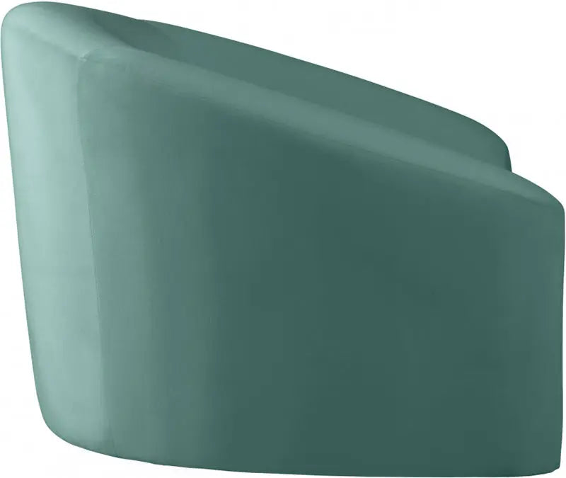 Meridian Furniture - Riley Velvet Chair In Mint - 610Mint-C - ATL FURNITURE