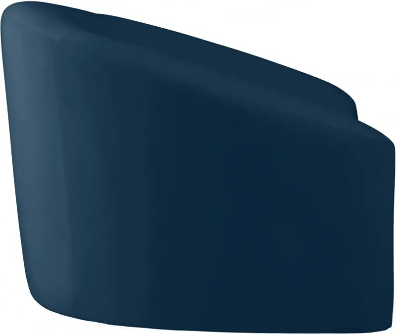 Meridian Furniture - Riley Velvet Chair In Navy - 610Navy-C - ATL FURNITURE