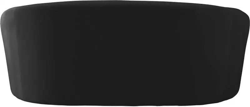 Meridian Furniture - Riley Velvet Loveseat In Black - 610Black-L - ATL FURNITURE