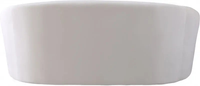 Meridian Furniture - Riley Velvet Loveseat In Cream - 610Cream-L - ATL FURNITURE