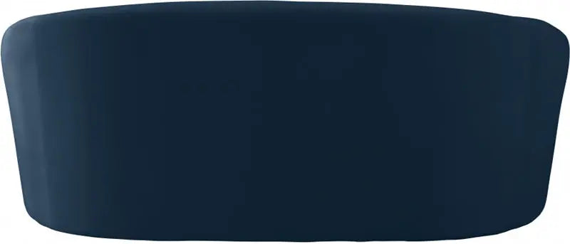 Meridian Furniture - Riley Velvet Loveseat In Navy - 610Navy-L - ATL FURNITURE
