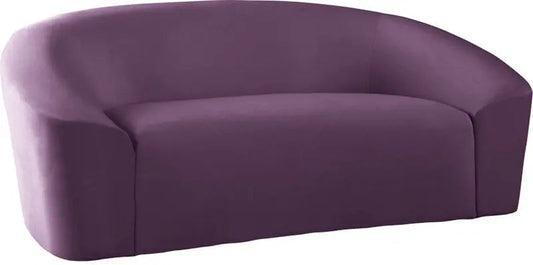 Meridian Furniture - Riley Velvet Loveseat In Purple - 610Purple-L - ATL FURNITURE