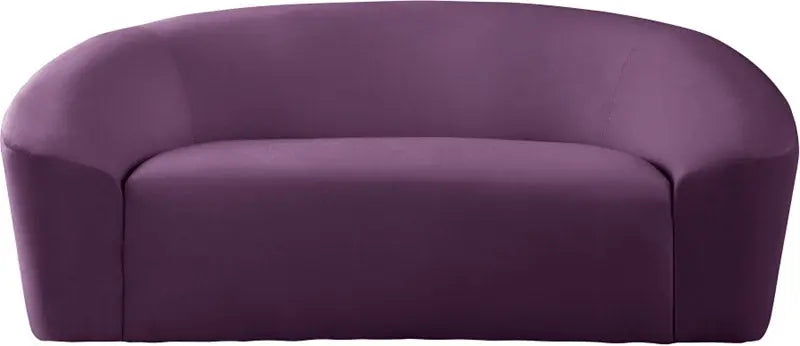 Meridian Furniture - Riley Velvet Loveseat In Purple - 610Purple-L - ATL FURNITURE