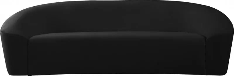 Meridian Furniture - Riley Velvet Sofa In Black - 610Black-S - ATL FURNITURE