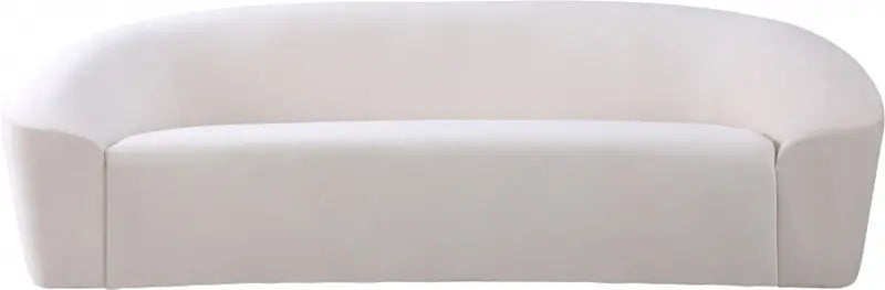 Meridian Furniture - Riley Velvet Sofa In Cream - 610Cream-S - ATL FURNITURE