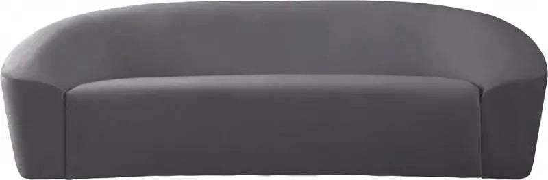 Meridian Furniture - Riley Velvet Sofa In Grey - 610Grey-S - ATL FURNITURE