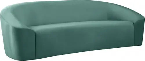 Meridian Furniture - Riley Velvet Sofa In Mint - 610Mint-S - ATL FURNITURE