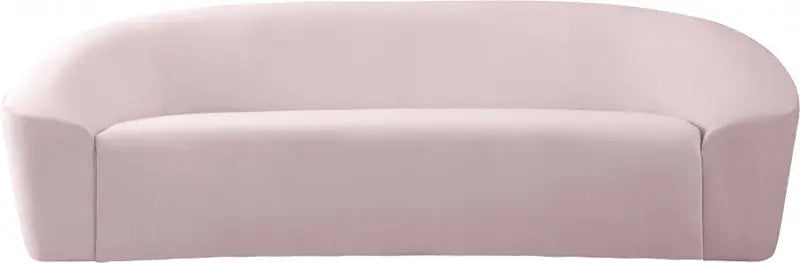 Meridian Furniture - Riley Velvet Sofa In Pink - 610Pink-S - ATL FURNITURE