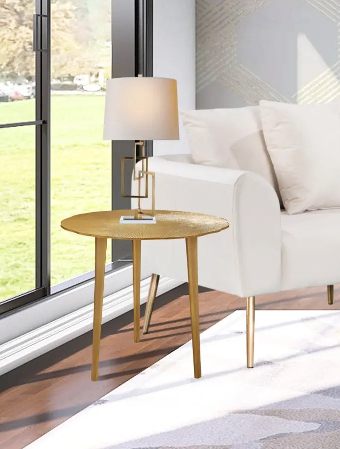 Meridian Furniture - Rohan 3 Piece Occasional Table Set In Gold - 259-3Set - ATL FURNITURE