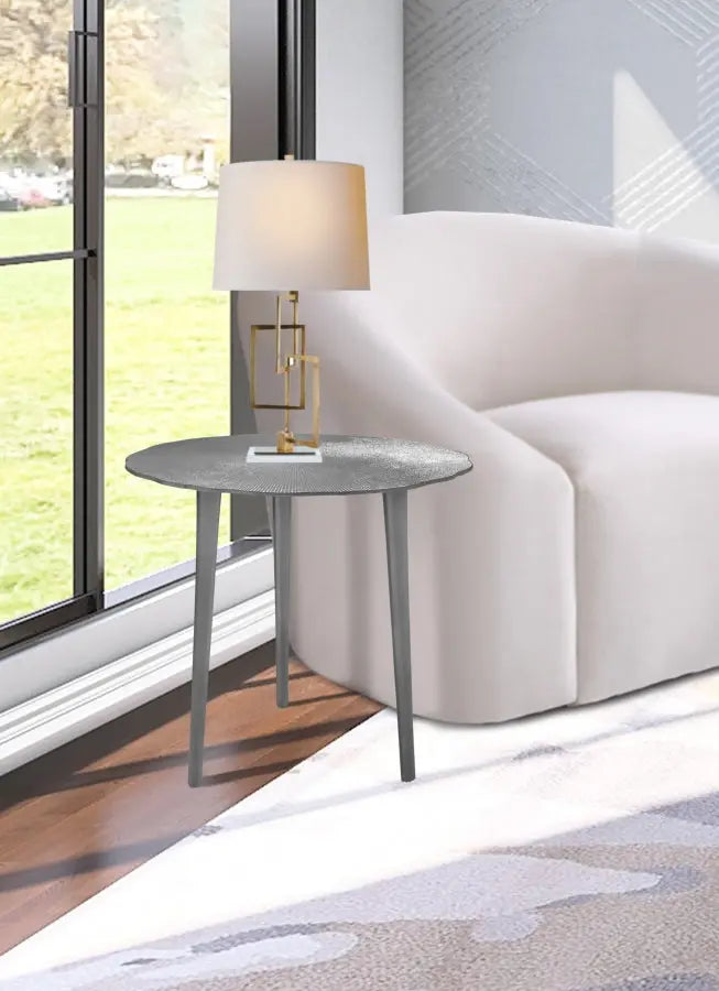 Meridian Furniture - Rohan 3 Piece Occasional Table Set In Silver - 260-3Set - ATL FURNITURE